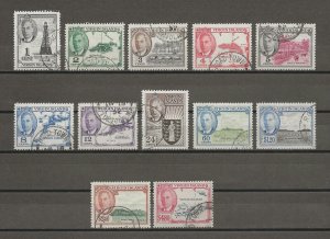 BRITISH VIRGIN ISLANDS 1952 SG 136/47 USED Cat £80