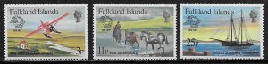 Falkland Islands Scott #'s 295 - 297 MNH