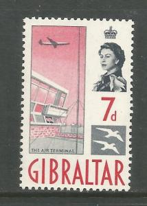 GIBRALTAR, 154, MNH, AIR TERMINAL