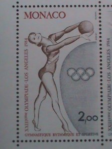 ​MONACO STAMP:1984 SC#1418 OLYMPICS GAME LOS ANGELES  MNH S/S SHEET