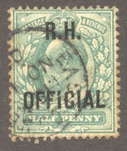 Great Britain Scott O63 UH - 1902 ½p Royal Household Official - SCV $220.00