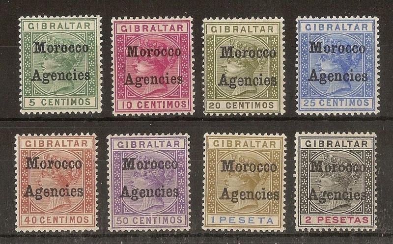  Morocco Agencies 1898 Opts on Gibraltar Cat£124 