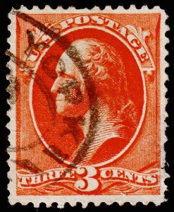 United States Scott 214 (1887) Used F, CV $50.00 J