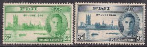 Fiji 1946 KGV1 Set Victory MM SG 268 - 269 ( B1004 )