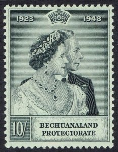 BECHUANALAND 1948 KGVI SILVER WEDDING 10/- MNH **