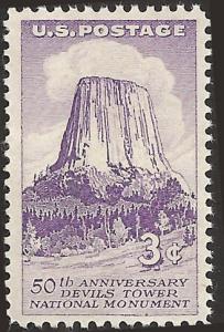 # 1084 MINT NEVER HINGED DEVIL'S TOWER