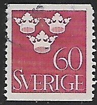 Sweden # 282 - Three Crowns - used.....{KR2}