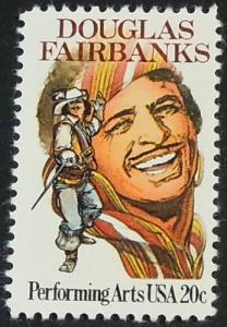 1984 20c Douglas Fairbanks 2088 Mint NH