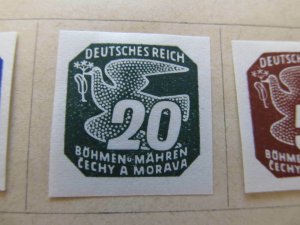 Bohemia and Moravia 1943 20h fine mh* stamp A11P9F59-