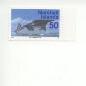 1993 Marshall Islands USS Lexington CV-16 (Scott 455) MNH