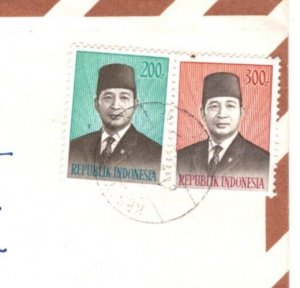 INDONESIA Air Mail Cover *KEBAYORAN* Registered 1980 Devon Bideford MA1098