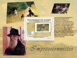 Guinea 2009 MNH - Impressionists on Stamps, Stamp of France. Mi 7071/BL1771