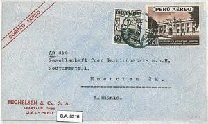 POSTAL HISTORY : PERU - AIRMAIL COVER to GERMANY