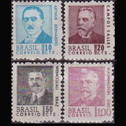 BRAZIL 1967 - Scott# 1063-6 Presidents 10c-1cr NH