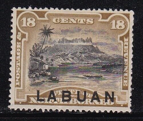 Album Treasures Labuan Scott # 56  18c  Mt Kinabalu  Mint Hinged