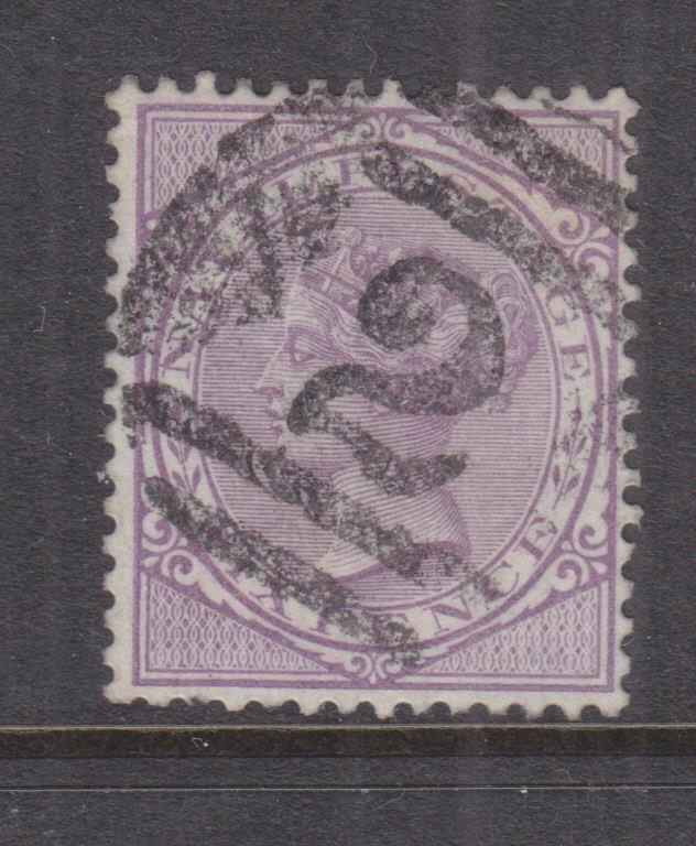 NATAL, 1874 CC, 6d. Violet, used.