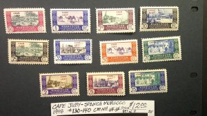 Cape Juby (Spanish Morocco) 1948 Pictorials Scott# 130-140 VF-XF MNH complete