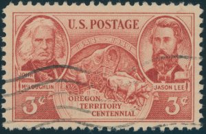 US 964 Oregon Territory Issue; Used -- See details and scan