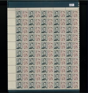 1966 United States Air Mail Postage Stamp #C59a Plate No. 28536 Mint Full Sheet