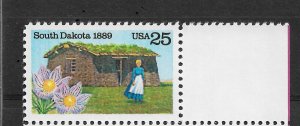 1989 South Dakota Statehood, 25c Scott # 2416, VF MNH**