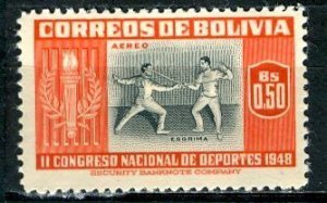 Bolivia; 1951: Sc. # C152: MLH Single Stamp