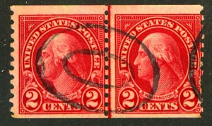 U.S. #599A USED PAIR