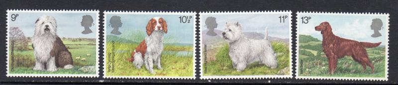 Great Britain #851-4 Dogs 1979 Never Hinged E996