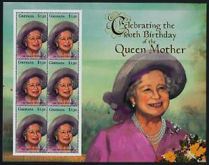 Grenada 3060 MNH Queen Mother. 100th Birthday