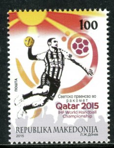 122 - MACEDONIA 2015 - World Handball Championship - Qatar - MNH Set