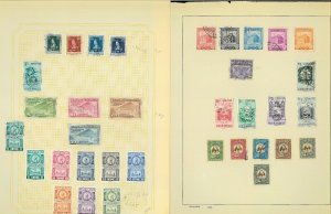 Venezuela 1882-1958 M & U Hinged on Old Blank Pages..