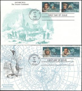 #2386-89 Antarctic Explorers KMC FDC Set