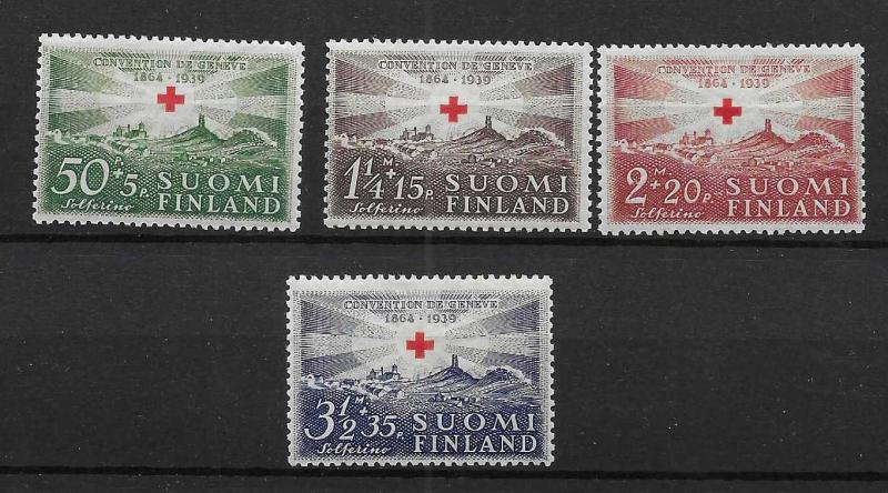 Finland B35-38 Red Cross set MH