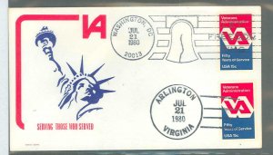 US 1825 Color Cachet, V A FDC