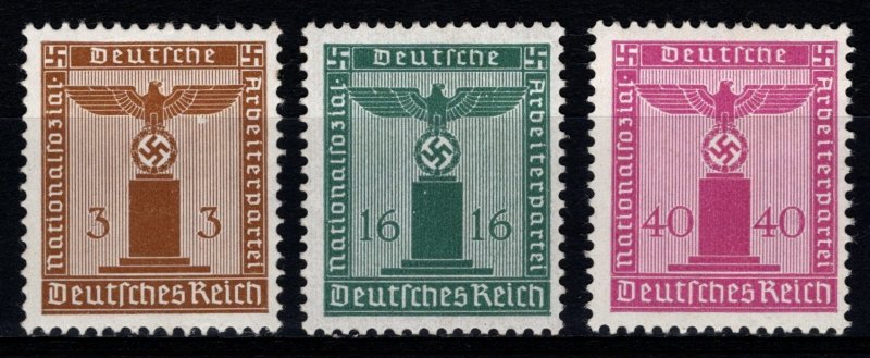 Germany 1942 Official Stamps, no Wmk., Part Set [Unused]