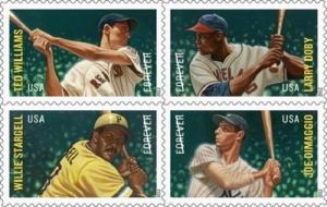 2012 45c Major League Baseball All-stars, Block of 4 Scott 4694-97 Mint F/VF NH