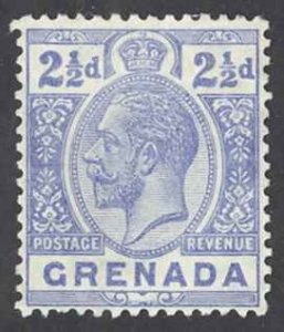 Grenada Sc# 97 MH (a) 1921-1929 2 1/2p ultramarine King George V
