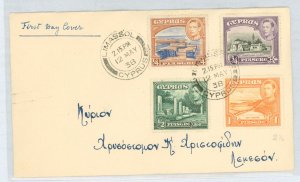 Cyprus 143-46 1938 Royalty/King George VI