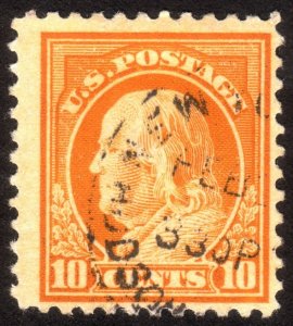 1917, US 10c, Franklin, Used, Sc 510