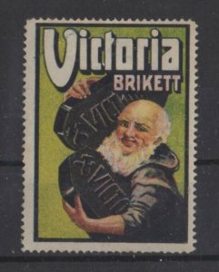 Germany- Advertising Stamp - Victoria Coal Briquettes - NG