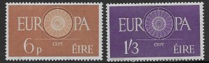 Ireland 175-76   1960  set 2  fvf  mint  nh