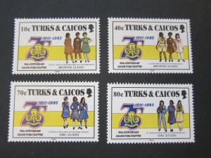 Turks & Caicos Islands 1985 Sc 705-08 set MNH