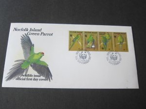 Norfolk island 1987 Sc 421a-d FDC