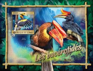 GUINEA 2016 SHEET HORNBILLS BIRDS WILDLIFE