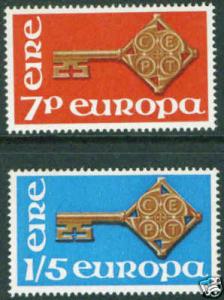 Ireland Scott 242-3 MNH** Europa 1968 stamp set CV$4.80