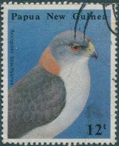 Papua New Guinea 1985 SG500 12t Sparrow Hawk FU