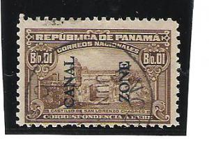 Canal Zone Scott #J4  Used 1c Postage Due O/P 2011 CV $5.00
