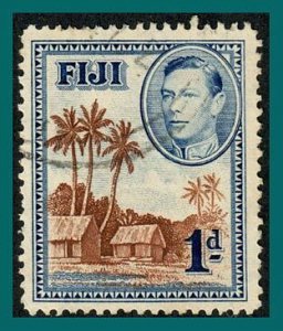 Fiji 1938 Village, 1d used  #118,SG250