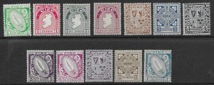 Ireland 65-76  1922  set 12   fine mint hinged