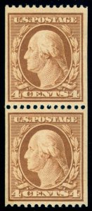 MOMEN: US STAMPS #350 PAIR MINT OG LH VF LOT #70444