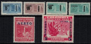 Colombia #C227-32*  CV $3.60